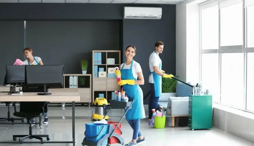 Professional commercial cleaning services for businesses in Dubai.